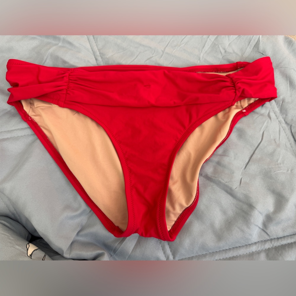 J. Crew Red Swim Bottoms